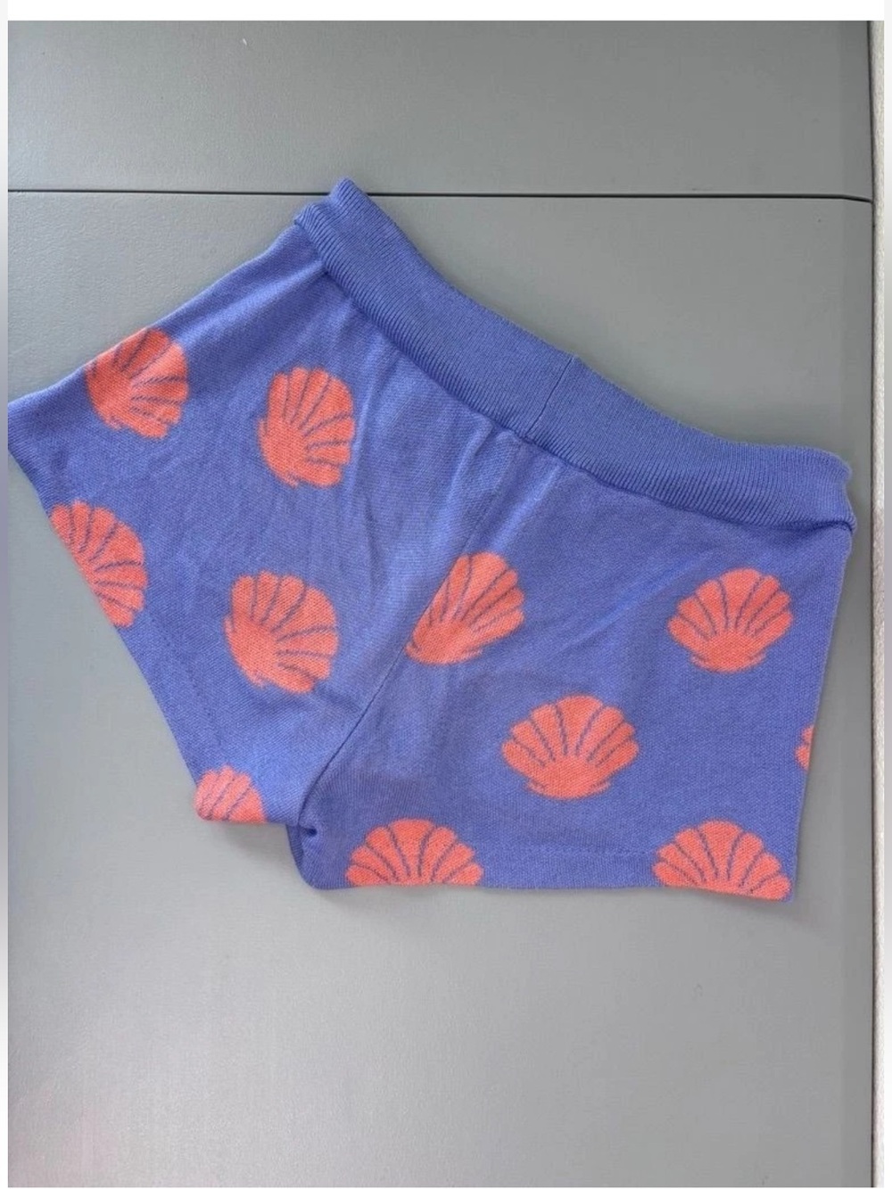 Beach Riot Lavender Shell-Print Drawstring Shorts - Picture 4 of 15